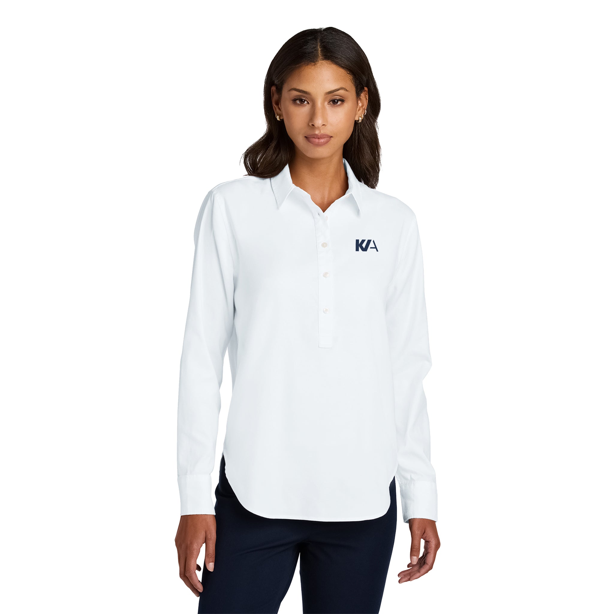 Mercer+Mettle - Ladies Long Sleeve Modern Oxford Shirt. MM2003.