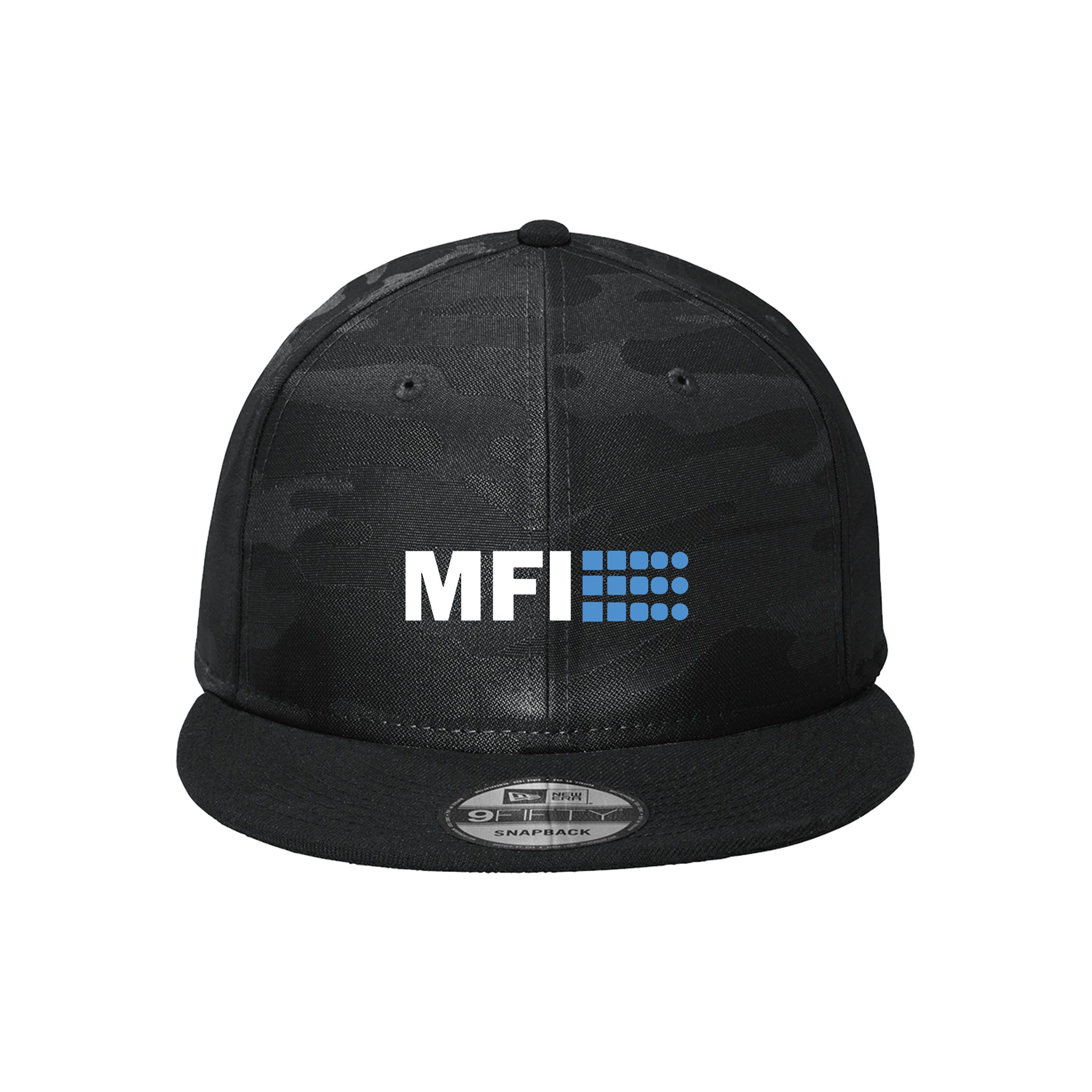 New Era - Camo Flat Bill Snapback Cap. NE407.