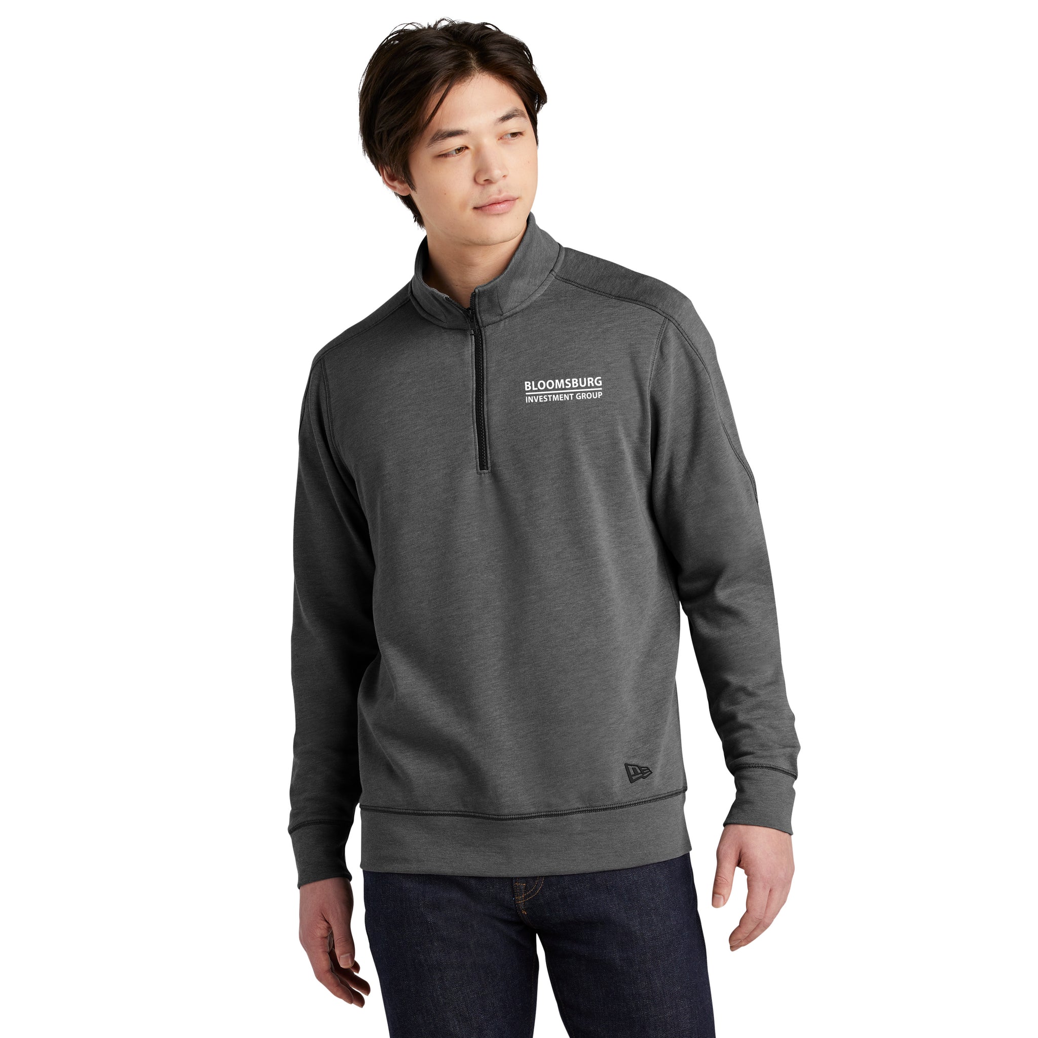 New Era - Tri Blend Fleece 1/4-Zip Pullover. NEA512.