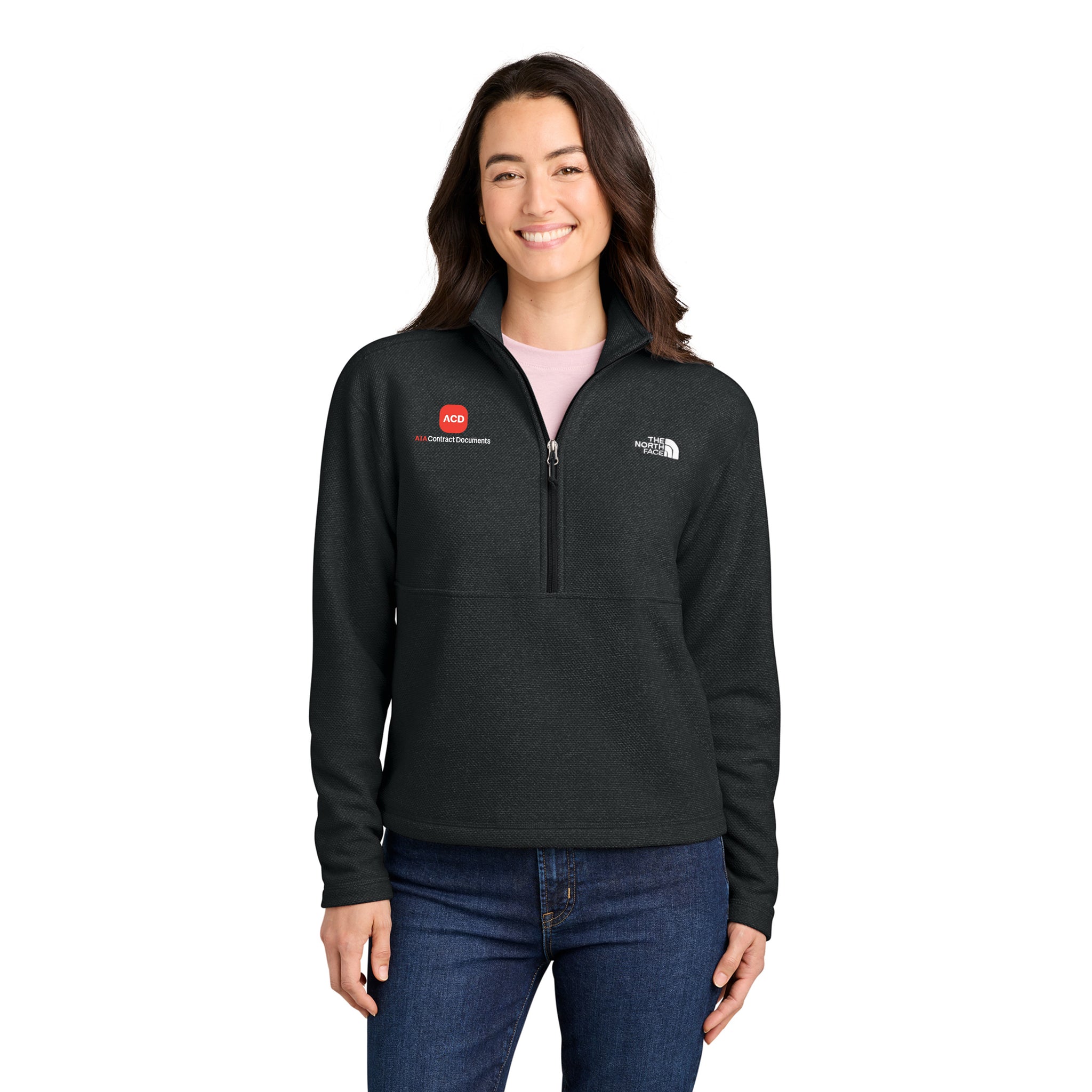The North Face - Ladies Textured Pine Grove 1/2-Zip. NF0A8JF7.