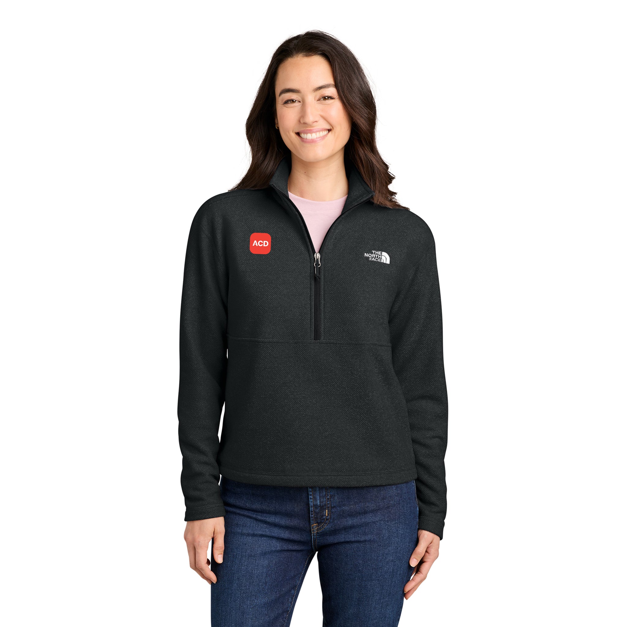 The North Face - Ladies Textured Pine Grove 1/2-Zip. NF0A8JF7.