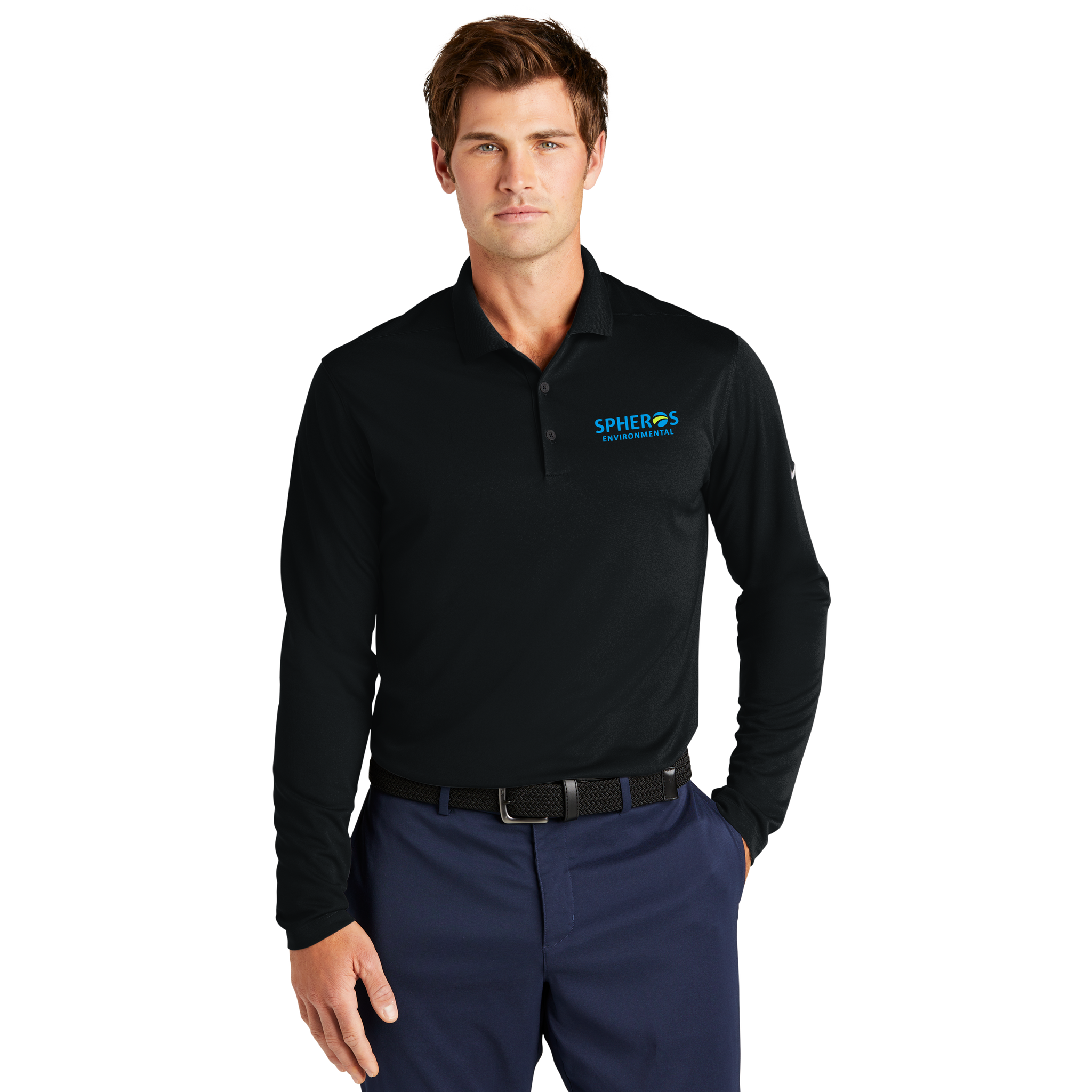 Nike - Dri FIT Micro Pique 2.0 Long Sleeve Polo. NKDC2104.
