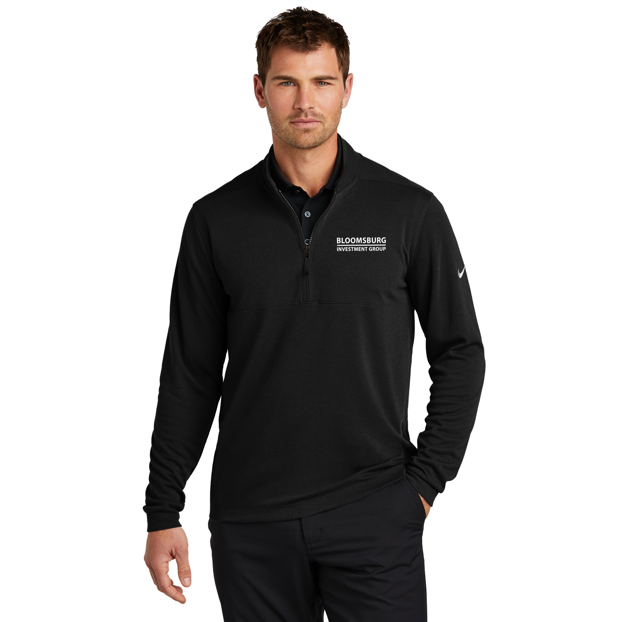 Nike - Textured 1/2-Zip Cover-Up. NKDX6702.