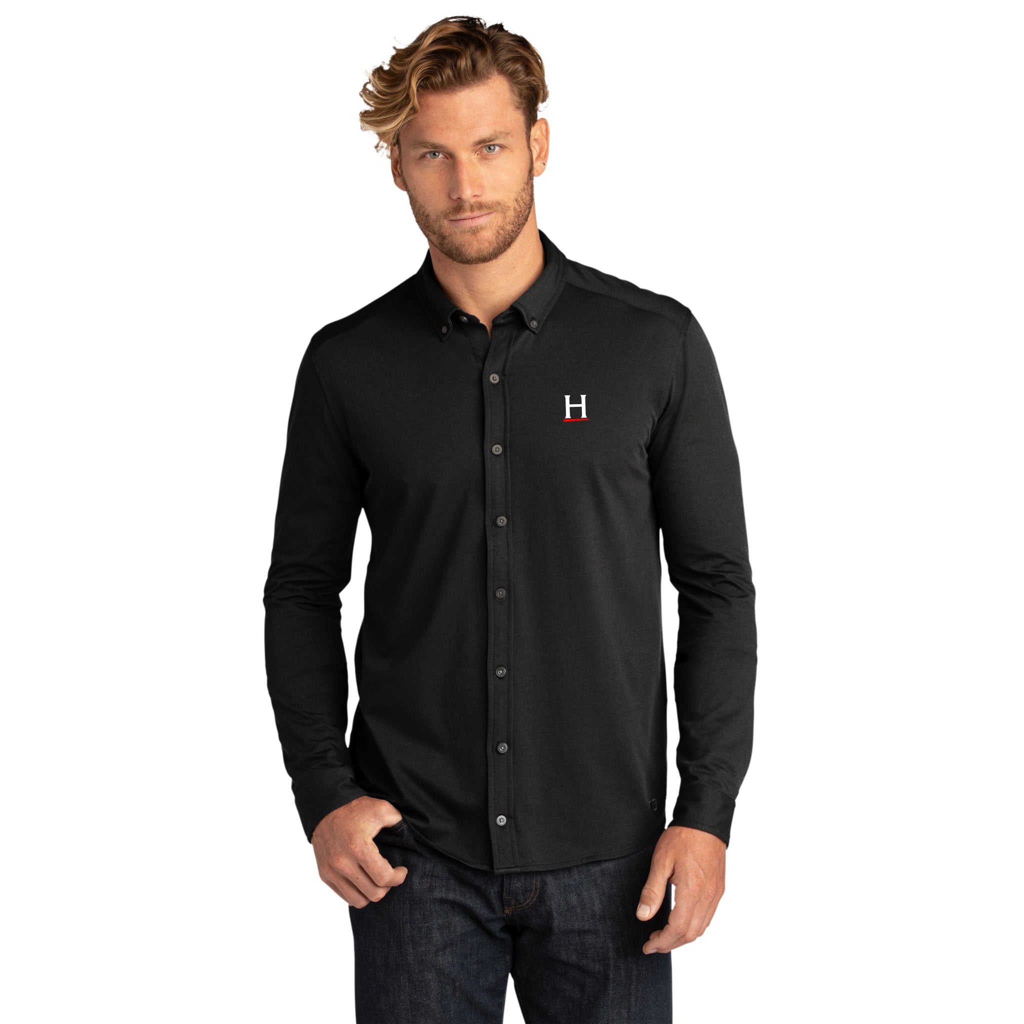 OGIO - Code Stretch Long Sleeve Button-Up. OG145.