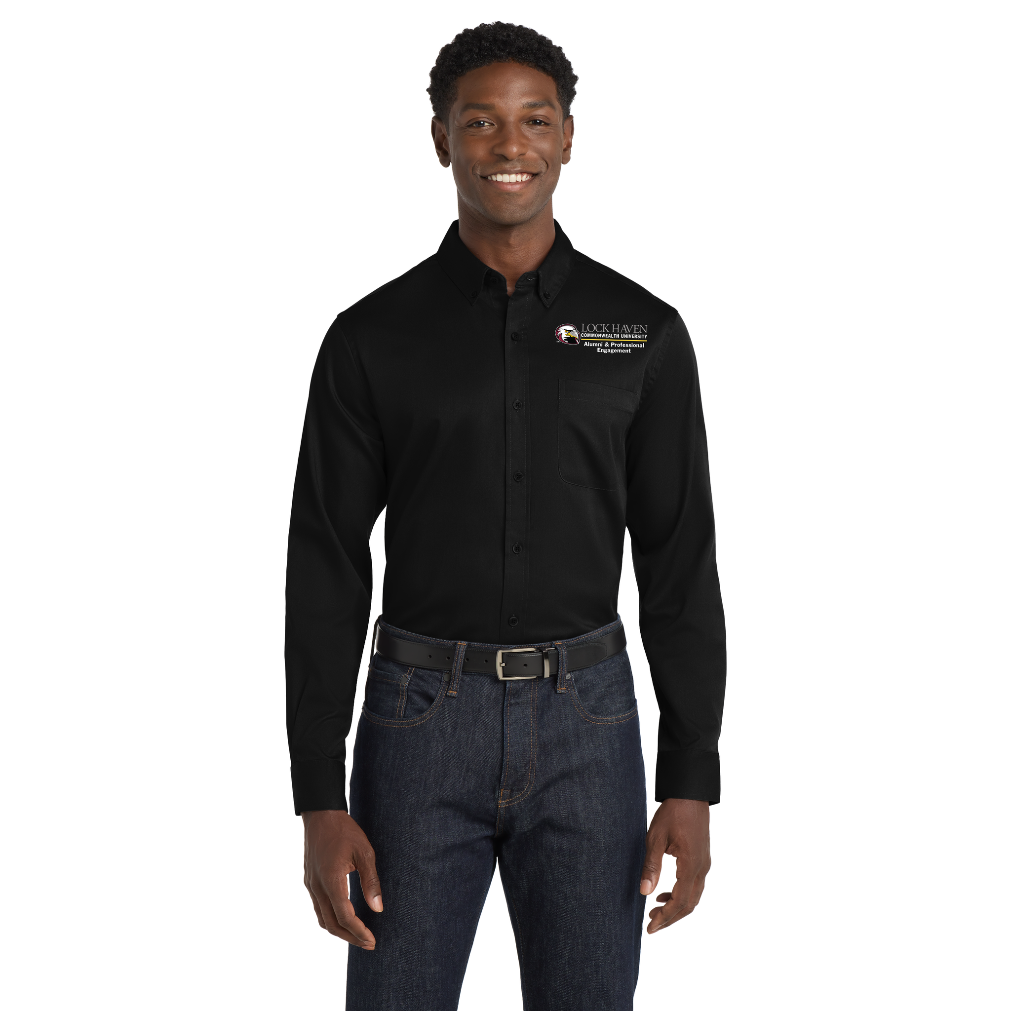 Port Authority - Long Sleeve SuperPro React Twill Shirt. W808. (LOCK HAVEN)