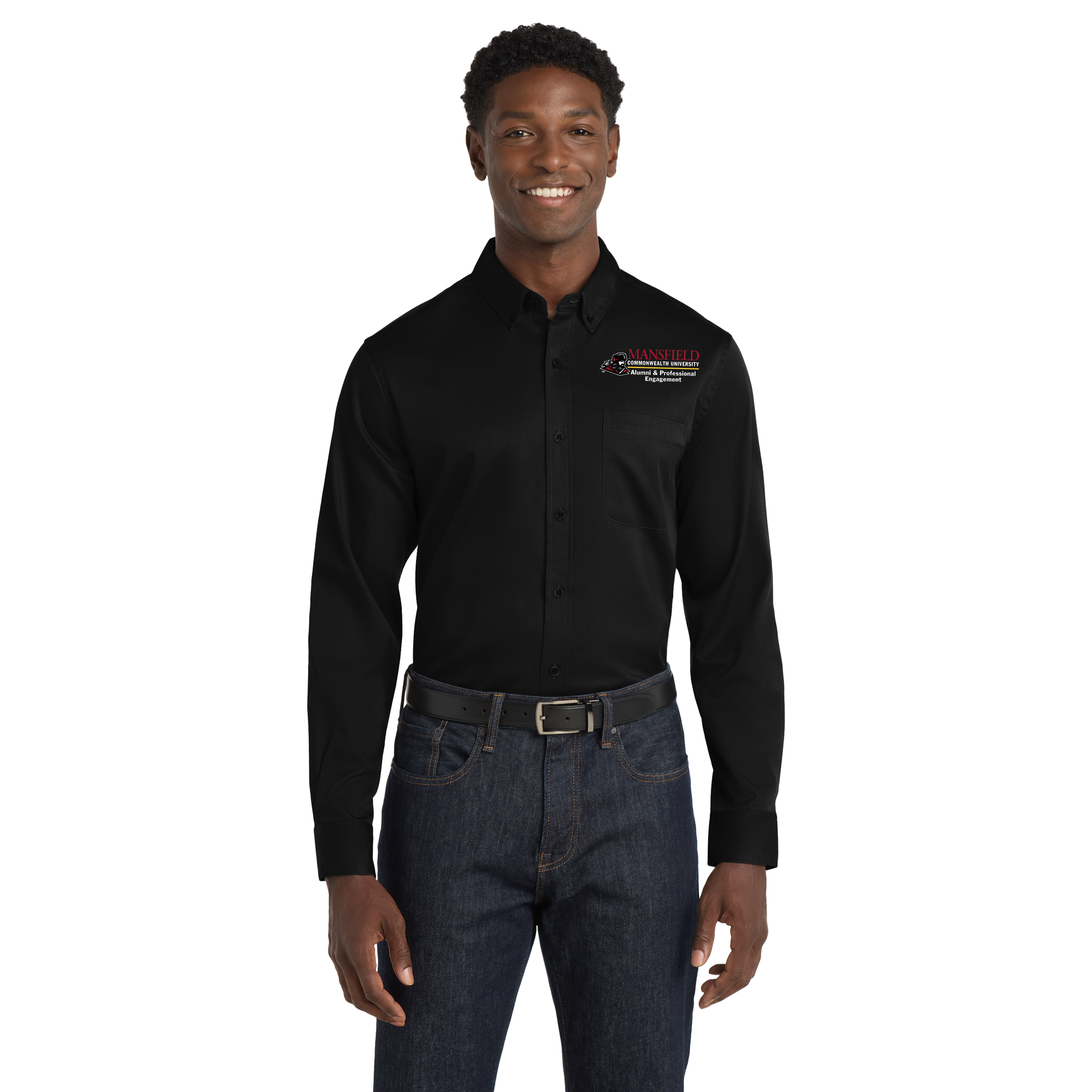 Port Authority - Long Sleeve SuperPro React Twill Shirt. W808. (MANSFIELD)