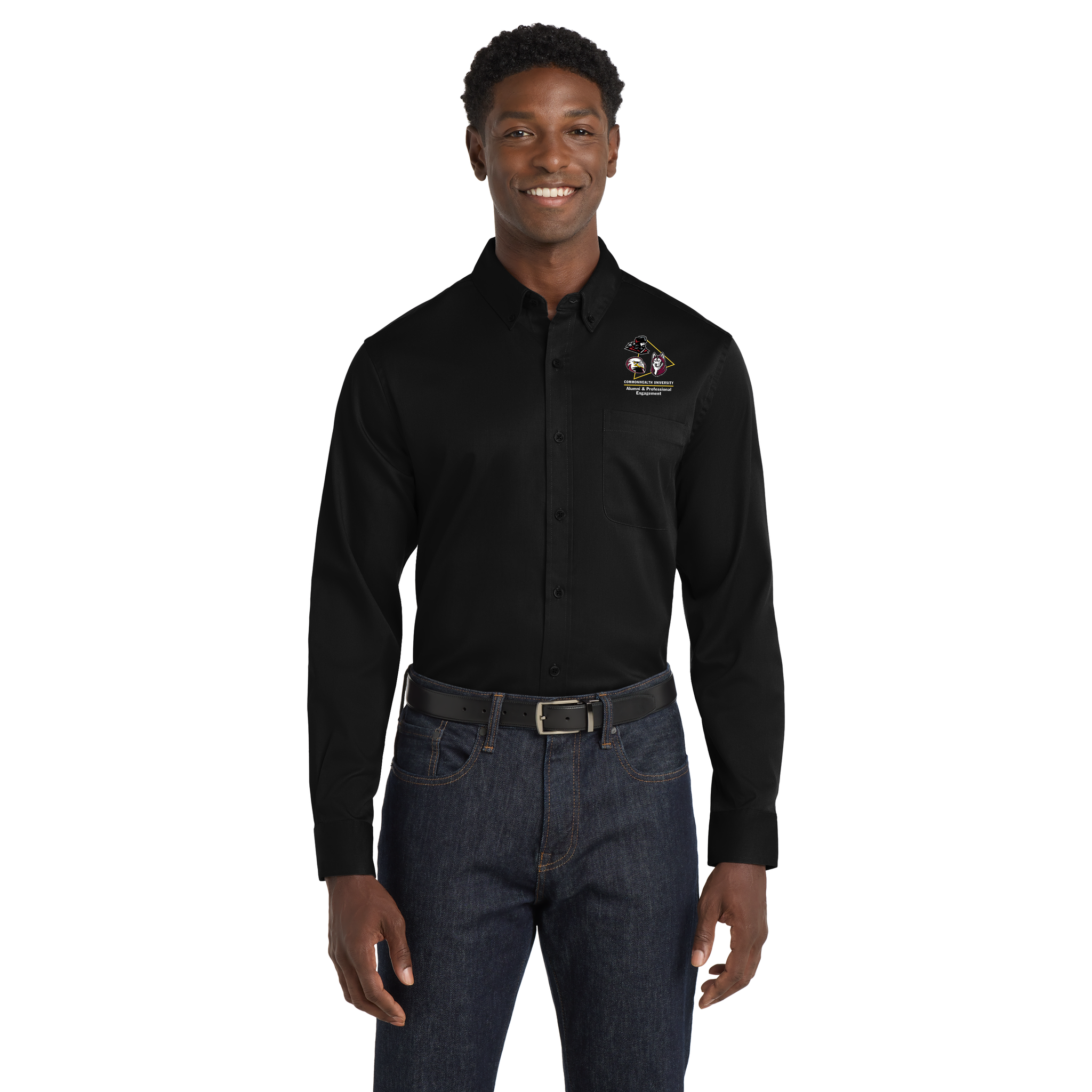 Port Authority - Long Sleeve SuperPro React Twill Shirt. W808. (TRI-MASCOT)