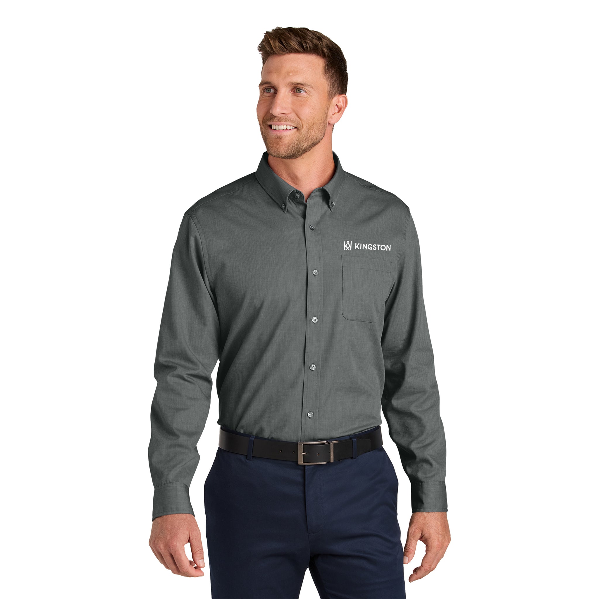 Port Authority - Long Sleeve Nailhead Easy Care Shirt. W816.