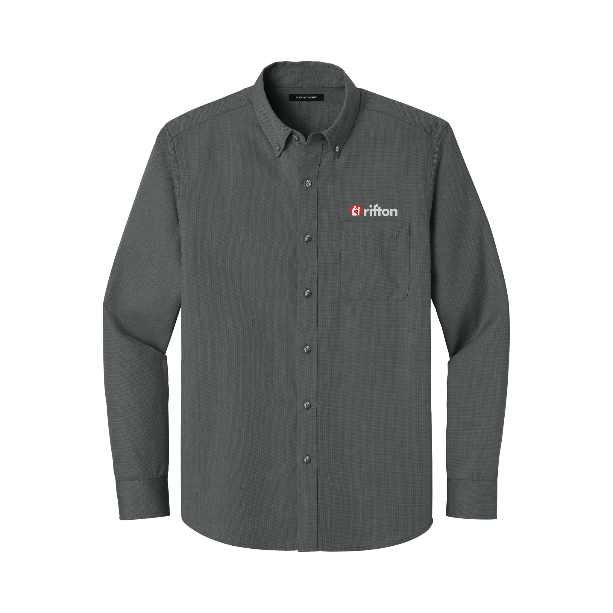 Port Authority - Long Sleeve Nailhead Easy Care Shirt. W816.