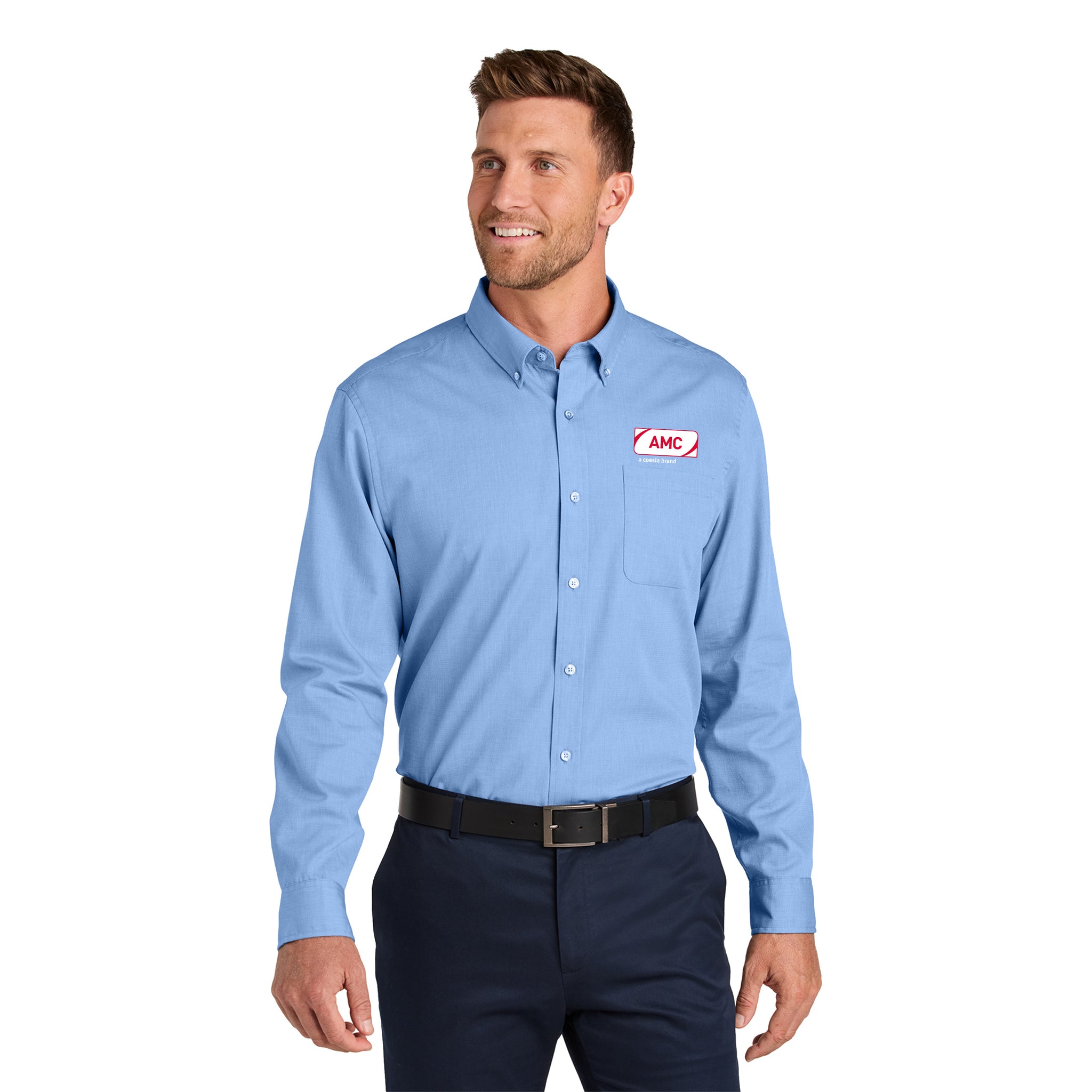Port Authority - Long Sleeve Nailhead Easy Care Shirt. W816.