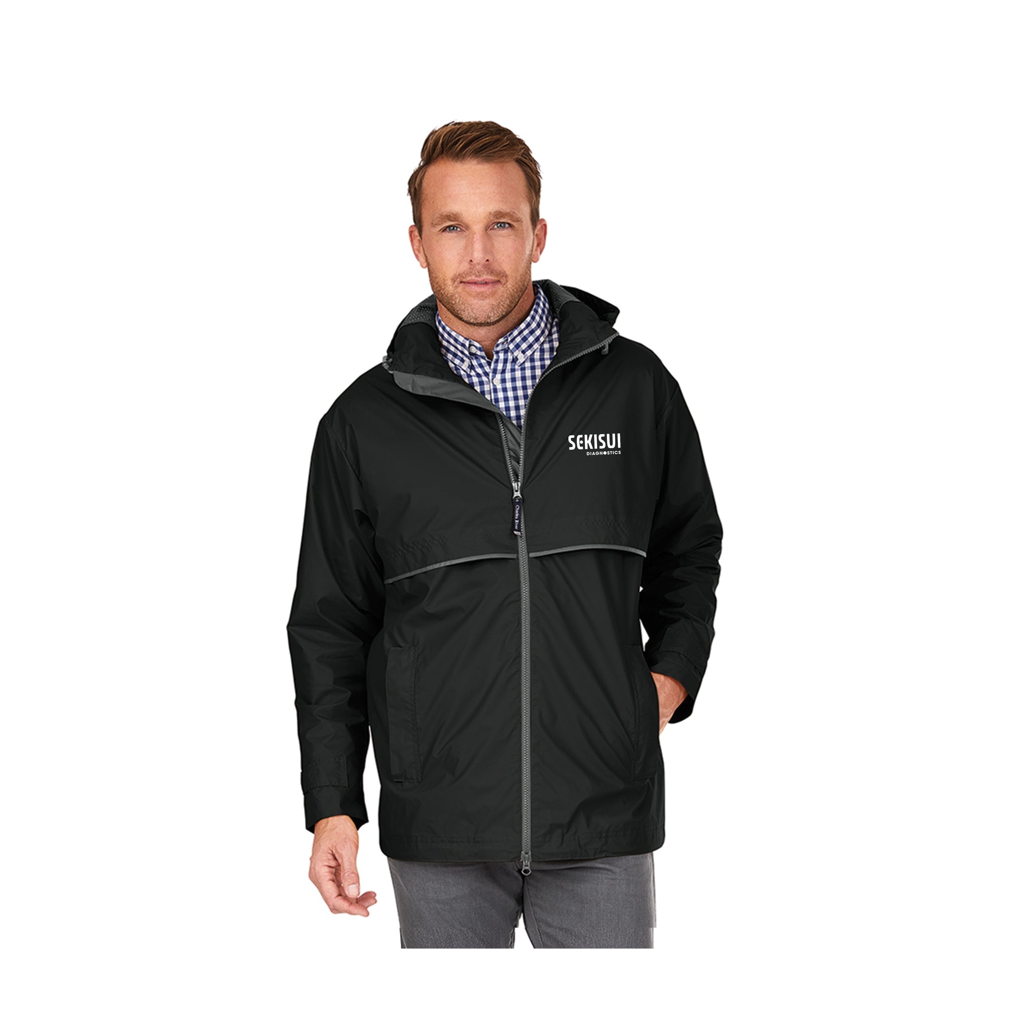 Charles River - New Englander Rain Jacket. 9199.