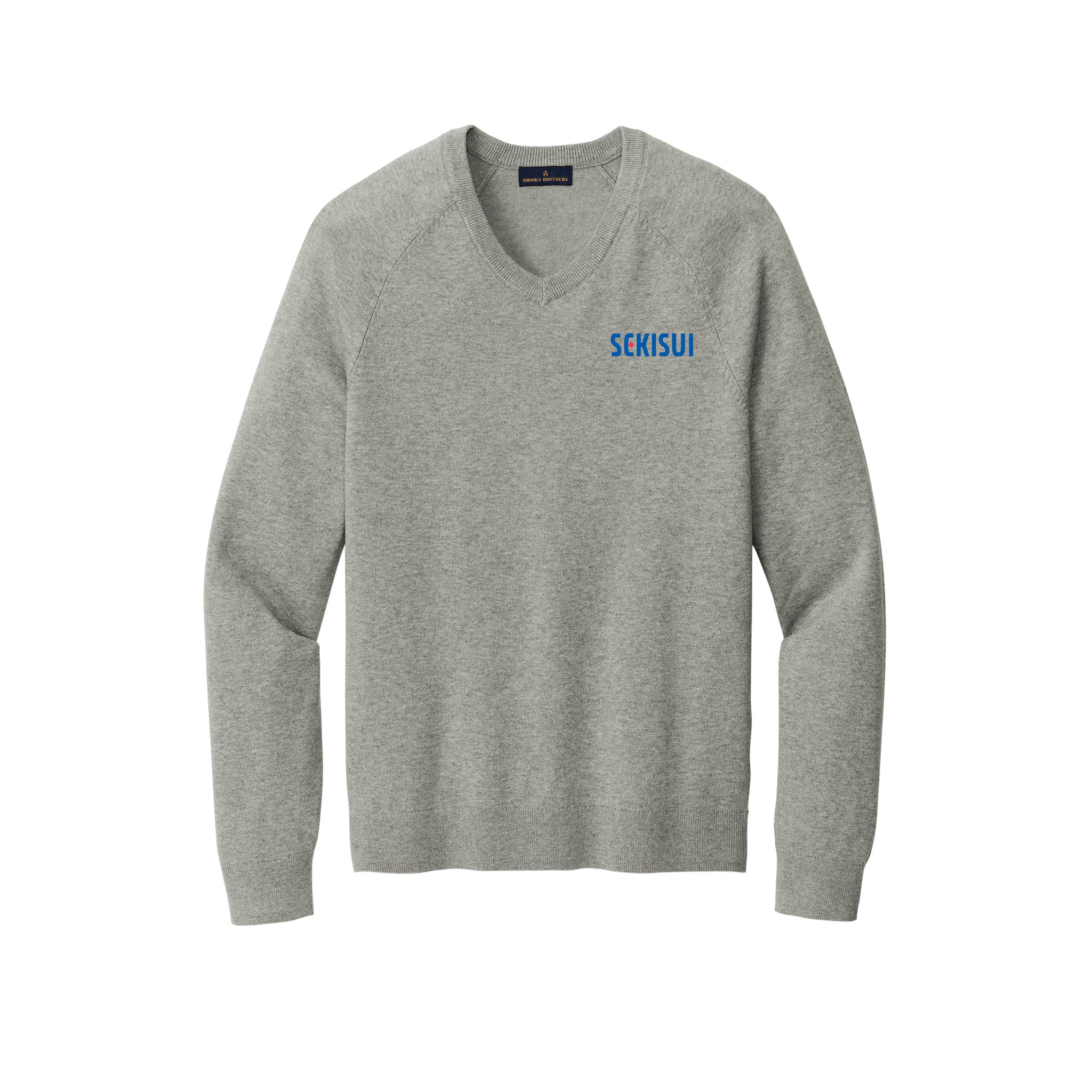 Brooks Brothers - Cotton Stretch V-Neck Sweater. BB18400.