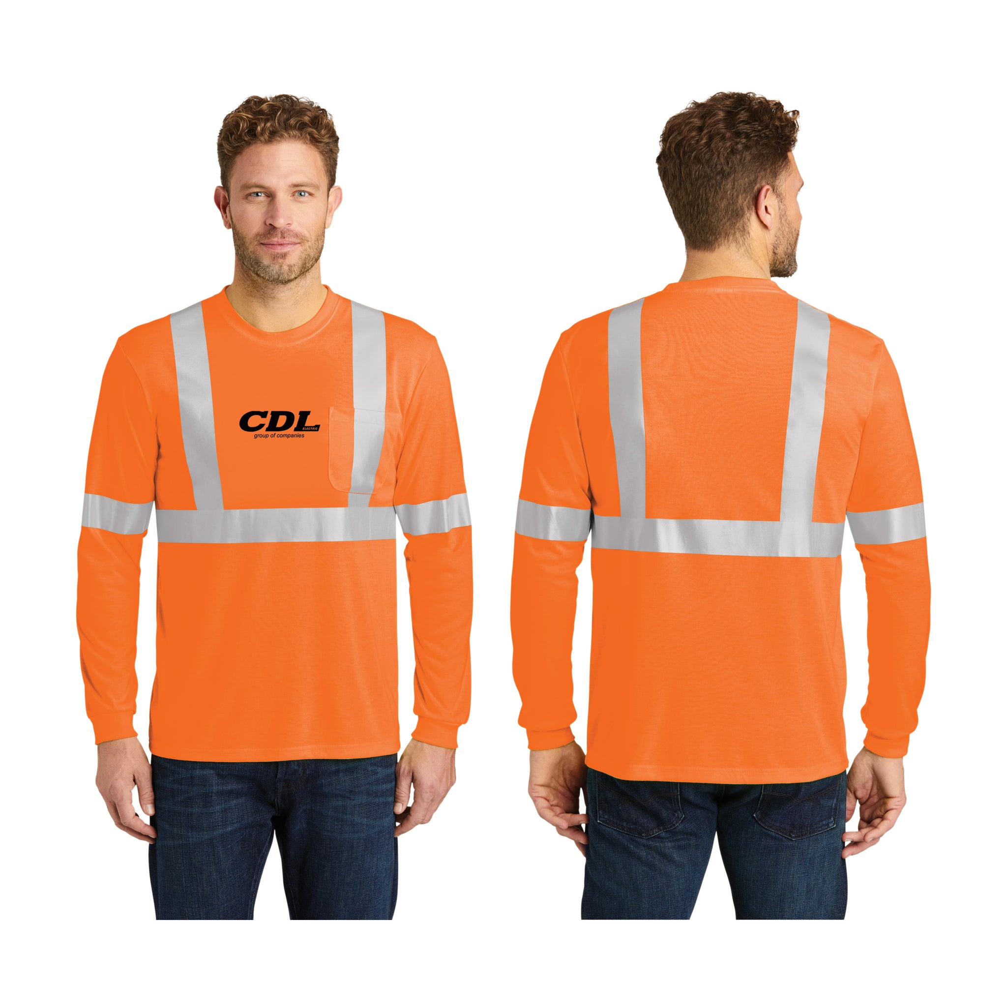 CornerStone - ANSI 107 Class 2 Long Sleeve Safety T-Shirt. CS401LS.