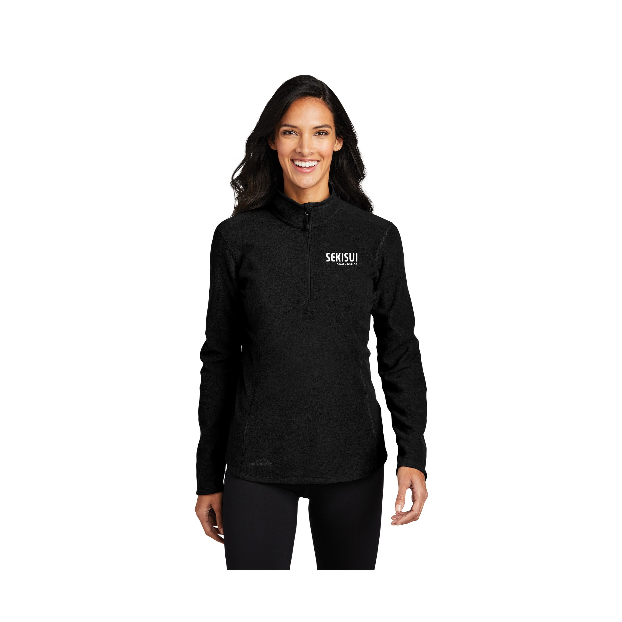 Eddie Bauer - Ladies 1/2-Zip Microfleece Jacket. EB227.