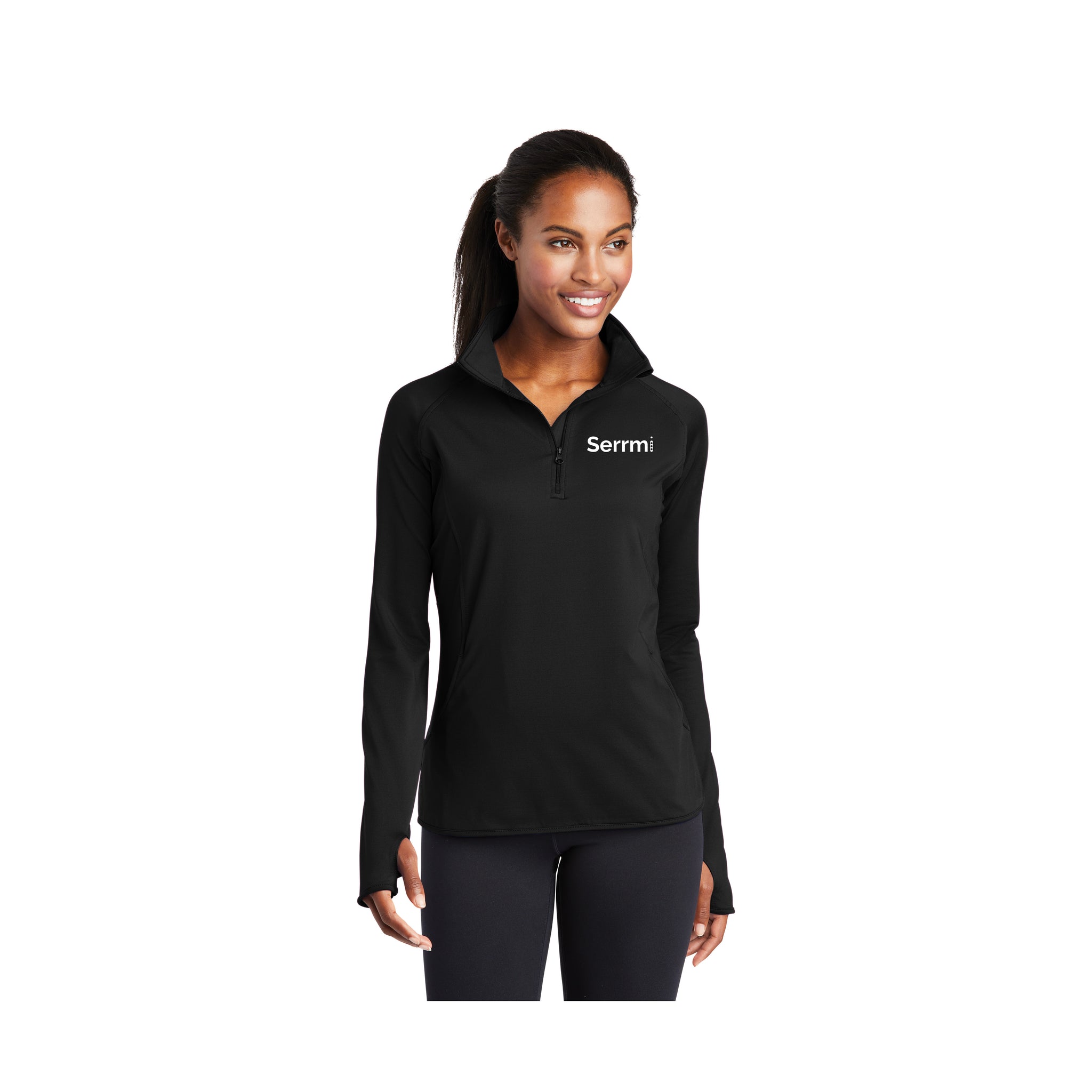 Sport Tek - Ladies Performance Stretch 1/2-Zip Pullover. LST850.